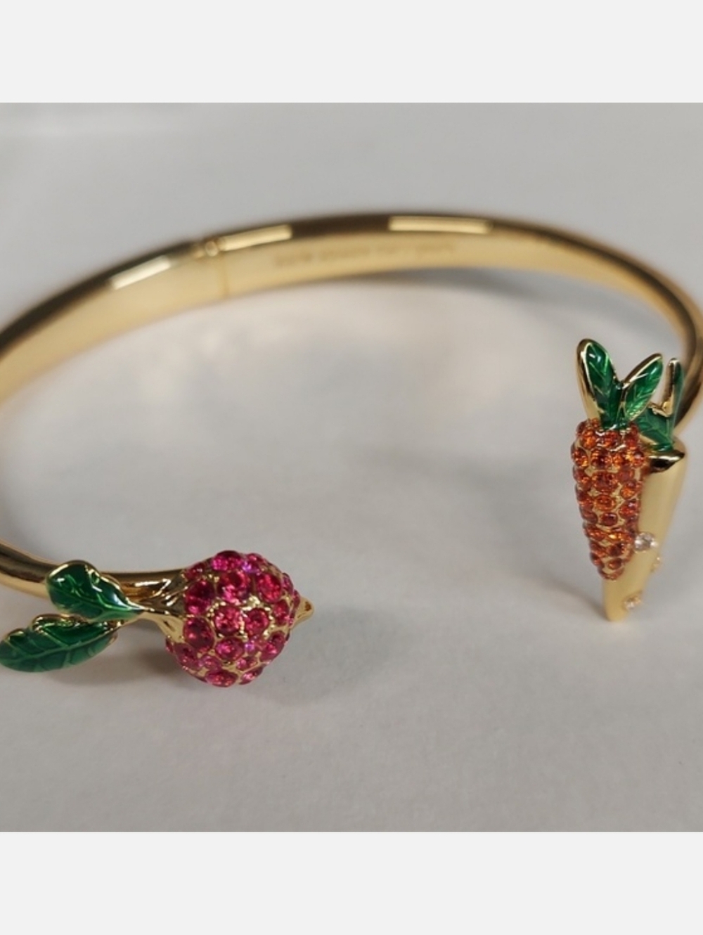Kate Spade NEW Harvest Timevegetable bracelet hinge cuff